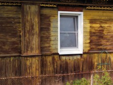 Деревенские окна с демонтажом старой колоды